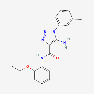 5-amino-N-(2-ethoxyphenyl)-1-(3-methylphenyl)-1H-1,2,3-triazole-4-carboxamide