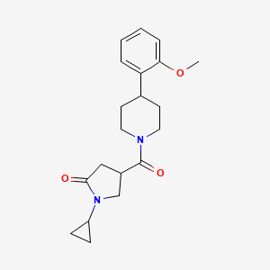 1-cyclopropyl-4-{[4-(2-methoxyphenyl)-1-piperidinyl]carbonyl}-2-pyrrolidinone