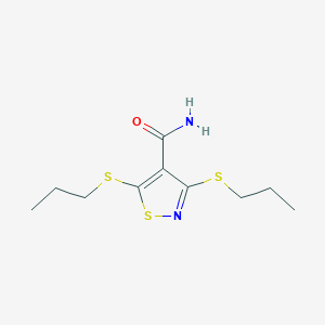 3,5-bis(propylthio)-4-isothiazolecarboxamide