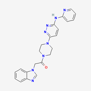 6-[4-(1H-benzimidazol-1-ylacetyl)-1-piperazinyl]-N-2-pyridinyl-3-pyridazinamine