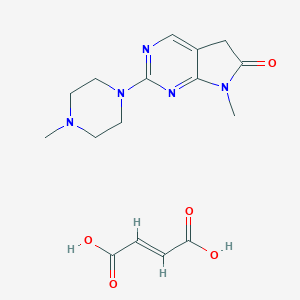B055770 6H-Pyrrolo(2,3-d)pyrimidin-6-one, 5,7-dihydro-7-methyl-2-(4-methyl-1-piperazinyl)-, (Z)-2-butenedioate (1:1) CAS No. 122113-45-5