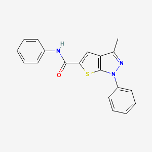 3-methyl-N,1-diphenyl-1H-thieno[2,3-c]pyrazole-5-carboxamide