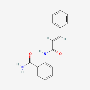 molecular formula C16H14N2O2 B5577013 2-(cinnamoylamino)benzamide 