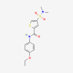 4-[(dimethylamino)sulfonyl]-N-(4-ethoxyphenyl)-2-thiophenecarboxamide