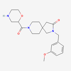 2-(3-methoxybenzyl)-8-(2-morpholinylcarbonyl)-2,8-diazaspiro[4.5]decan-3-one hydrochloride