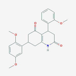 7-(2,5-dimethoxyphenyl)-4-(2-methoxyphenyl)-4,6,7,8-tetrahydro-2,5(1H,3H)-quinolinedione