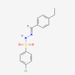 4-chloro-N'-(4-ethylbenzylidene)benzenesulfonohydrazide