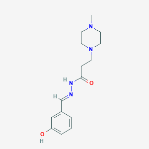 N'-(3-hydroxybenzylidene)-3-(4-methyl-1-piperazinyl)propanohydrazide