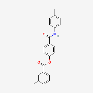 4-{[(4-methylphenyl)amino]carbonyl}phenyl 3-methylbenzoate