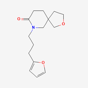 7-[3-(2-furyl)propyl]-2-oxa-7-azaspiro[4.5]decan-8-one