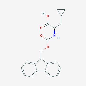 B557717 (R)-2-((((9H-Fluoren-9-yl)methoxy)carbonyl)amino)-3-cyclopropylpropanoic acid CAS No. 170642-29-2