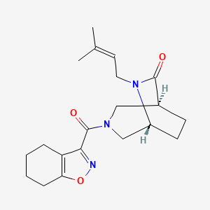 rac-(1S,5R)-6-(3-methylbut-2-en-1-yl)-3-(4,5,6,7-tetrahydro-2,1-benzisoxazol-3-ylcarbonyl)-3,6-diazabicyclo[3.2.2]nonan-7-one