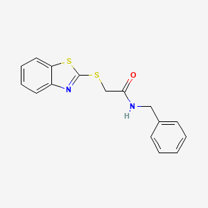 molecular formula C16H14N2OS2 B5577191 2-(1,3-benzothiazol-2-ylthio)-N-benzylacetamide 