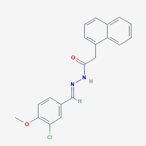 molecular formula C20H17ClN2O2 B5577224 N'-(3-氯-4-甲氧基苄叉亚甲基)-2-(1-萘基)乙酰肼 