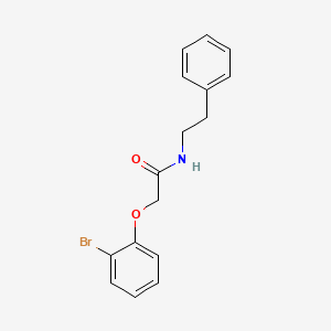 molecular formula C16H16BrNO2 B5577319 2-(2-bromophenoxy)-N-(2-phenylethyl)acetamide 