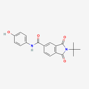 2-tert-butyl-N-(4-hydroxyphenyl)-1,3-dioxo-5-isoindolinecarboxamide