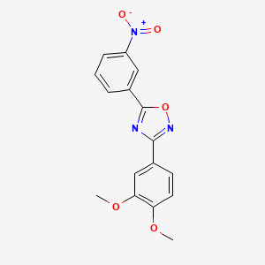 3-(3,4-dimethoxyphenyl)-5-(3-nitrophenyl)-1,2,4-oxadiazole