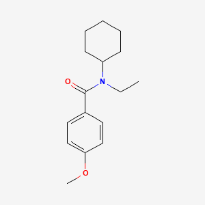 molecular formula C16H23NO2 B5577466 N-cyclohexyl-N-ethyl-4-methoxybenzamide 