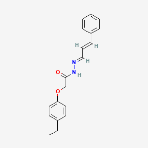 molecular formula C19H20N2O2 B5577474 2-(4-ethylphenoxy)-N'-(3-phenyl-2-propen-1-ylidene)acetohydrazide 