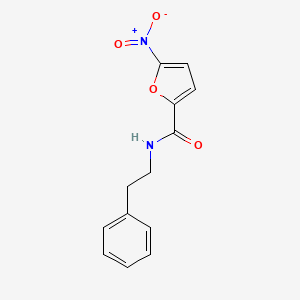 molecular formula C13H12N2O4 B5577543 5-nitro-N-(2-phenylethyl)-2-furamide 