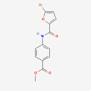 molecular formula C13H10BrNO4 B5577560 methyl 4-[(5-bromo-2-furoyl)amino]benzoate 