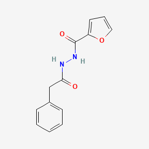 molecular formula C13H12N2O3 B5577570 N'-(2-苯基乙酰基)-2-呋喃酰肼 