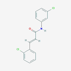 molecular formula C15H11Cl2NO B5577643 3-(2-氯苯基)-N-(3-氯苯基)丙烯酰胺 