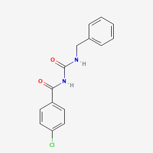 molecular formula C15H13ClN2O2 B5577645 N-[(benzylamino)carbonyl]-4-chlorobenzamide 