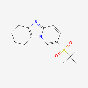 molecular formula C15H20N2O2S B5577696 2-(tert-butylsulfonyl)-6,7,8,9-tetrahydropyrido[1,2-a]benzimidazole 