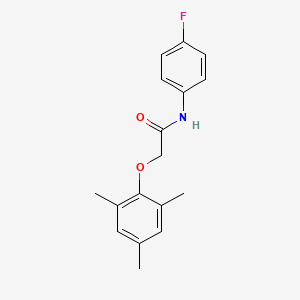 molecular formula C17H18FNO2 B5577766 N-(4-fluorophenyl)-2-(mesityloxy)acetamide 