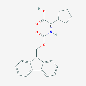 B557778 (S)-2-((((9H-Fluoren-9-yl)methoxy)carbonyl)amino)-2-cyclopentylacetic acid CAS No. 220497-61-0