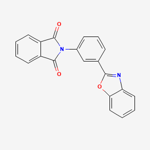 molecular formula C21H12N2O3 B5577803 2-[3-(1,3-benzoxazol-2-yl)phenyl]-1H-isoindole-1,3(2H)-dione 