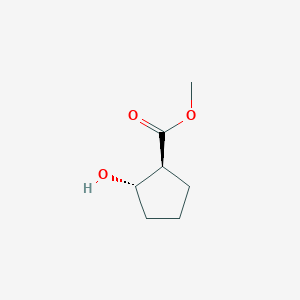 molecular formula C7H12O3 B055779 methyl (S,S)-2-hydroxycyclopentanecarboxylate CAS No. 122332-63-2