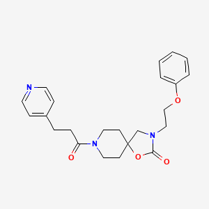 3-(2-phenoxyethyl)-8-(3-pyridin-4-ylpropanoyl)-1-oxa-3,8-diazaspiro[4.5]decan-2-one