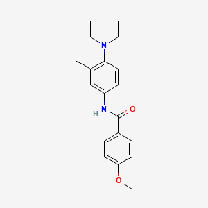 molecular formula C19H24N2O2 B5578176 N-[4-(diethylamino)-3-methylphenyl]-4-methoxybenzamide 