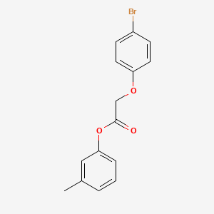 molecular formula C15H13BrO3 B5578202 3-甲基苯基（4-溴苯氧基）乙酸盐 