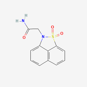 molecular formula C12H10N2O3S B5578216 2-(1,1-dioxido-2H-naphtho[1,8-cd]isothiazol-2-yl)acetamide 