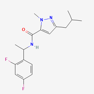 N-[1-(2,4-difluorophenyl)ethyl]-3-isobutyl-1-methyl-1H-pyrazole-5-carboxamide