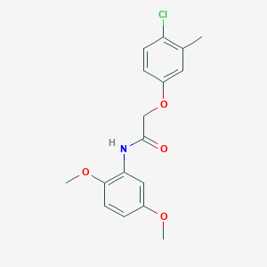 molecular formula C17H18ClNO4 B5578328 2-(4-chloro-3-methylphenoxy)-N-(2,5-dimethoxyphenyl)acetamide 