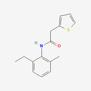 molecular formula C15H17NOS B5578399 N-(2-ethyl-6-methylphenyl)-2-(2-thienyl)acetamide 