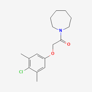 molecular formula C16H22ClNO2 B5578472 1-[(4-氯-3,5-二甲基苯氧基)乙酰]氮杂环庚烷 