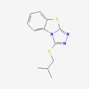 molecular formula C12H13N3S2 B5578555 3-(isobutylthio)[1,2,4]triazolo[3,4-b][1,3]benzothiazole 