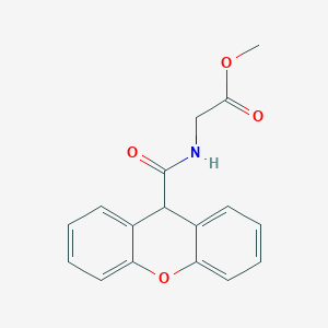 molecular formula C17H15NO4 B5578579 N-甲基-9H-呫吨-9-酰基甘氨酸酯 