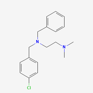 molecular formula C18H23ClN2 B5578600 N-苄基-N-(4-氯苄基)-N',N'-二甲基-1,2-乙二胺 