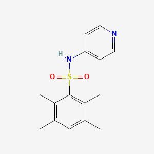 molecular formula C15H18N2O2S B5578655 2,3,5,6-四甲基-N-4-吡啶基苯磺酰胺 