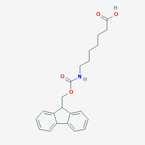 molecular formula C22H25NO4 B557867 7-((((9H-芴-9-基)甲氧羰基)氨基)庚酸 CAS No. 127582-76-7