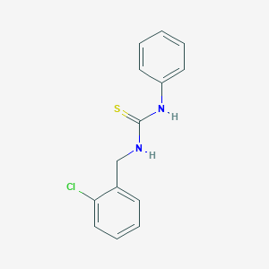 molecular formula C14H13ClN2S B5578702 N-(2-氯苄基)-N'-苯基硫脲 