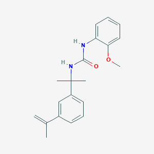 molecular formula C20H24N2O2 B5578787 N-[1-(3-异丙烯基苯基)-1-甲基乙基]-N'-(2-甲氧基苯基)脲 