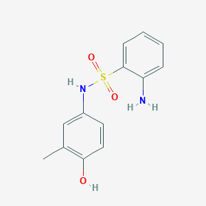 2-amino-N-(4-hydroxy-3-methylphenyl)benzenesulfonamide