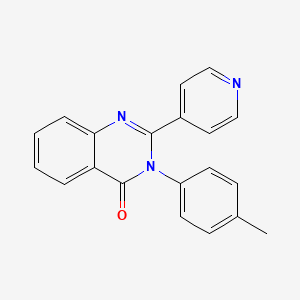 molecular formula C20H15N3O B5578820 3-(4-methylphenyl)-2-(4-pyridinyl)-4(3H)-quinazolinone 